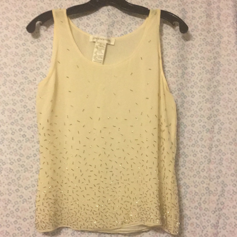 100% Silk Sequins Top